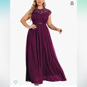 Magenta Miusol Women's Formal Lace Dress